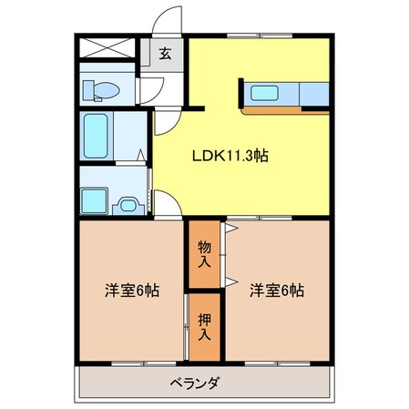 ロイヤルツインの物件間取画像